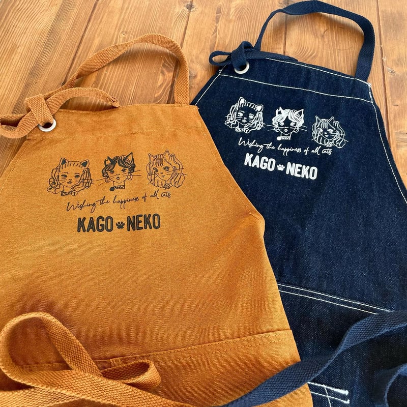 かごねこオリジナル・エプロン | KAGONEKO STORE