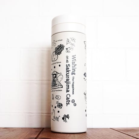 かごねこオリジナルサーモステンレス ボトル　500ml