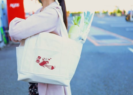 【普段のお買いものに合うよう作りました】ろくキッチンのトートバッグ