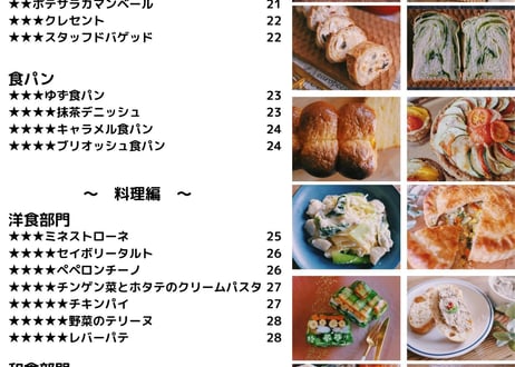 ［書籍］ろく先生の頭の中 こだわりレシピ2021お菓子・パン・料理編～レシピなし！配合のみ見せます～