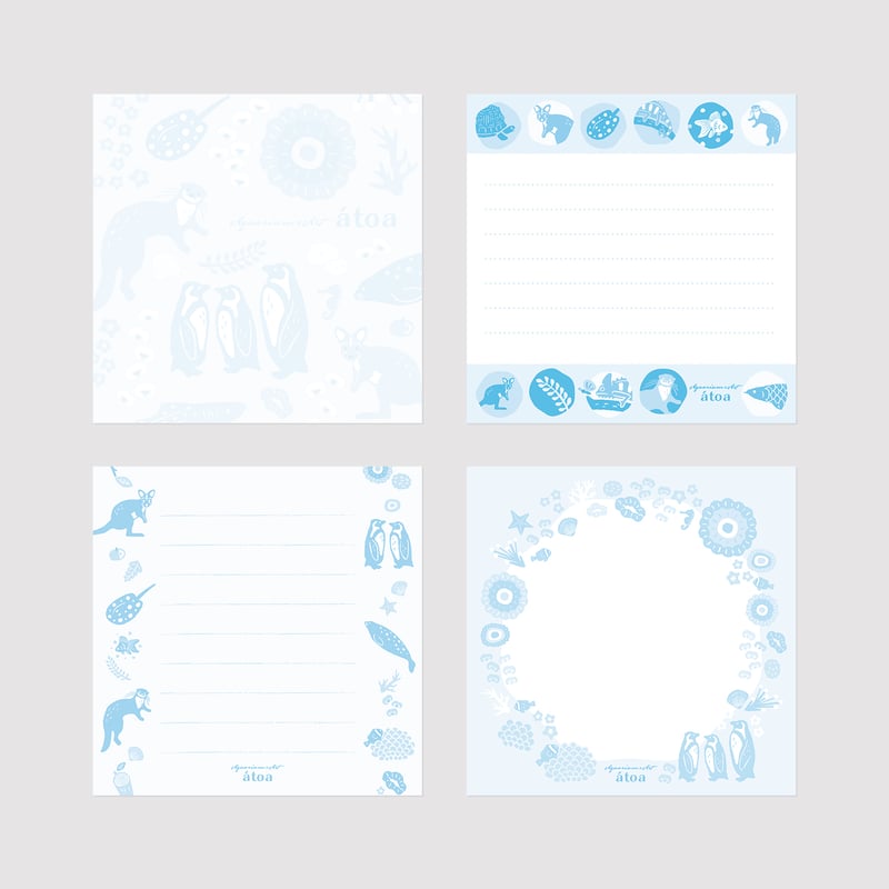 スクエアメモ The Garden | átoa MUSEUM SHOP アトアミュージアムショップ