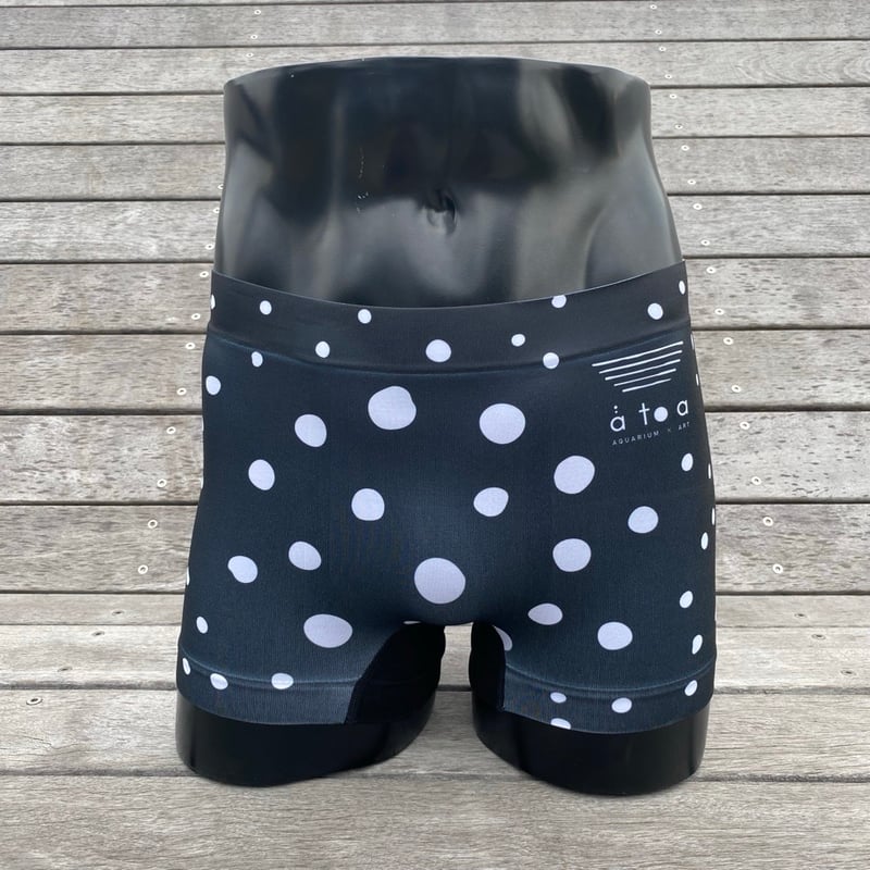 わーとに　 MOLLY ブラック ボクサーパンツ M シームレスボクサーパンツ ポルカ | átoa MUSEUM SHOP アトア