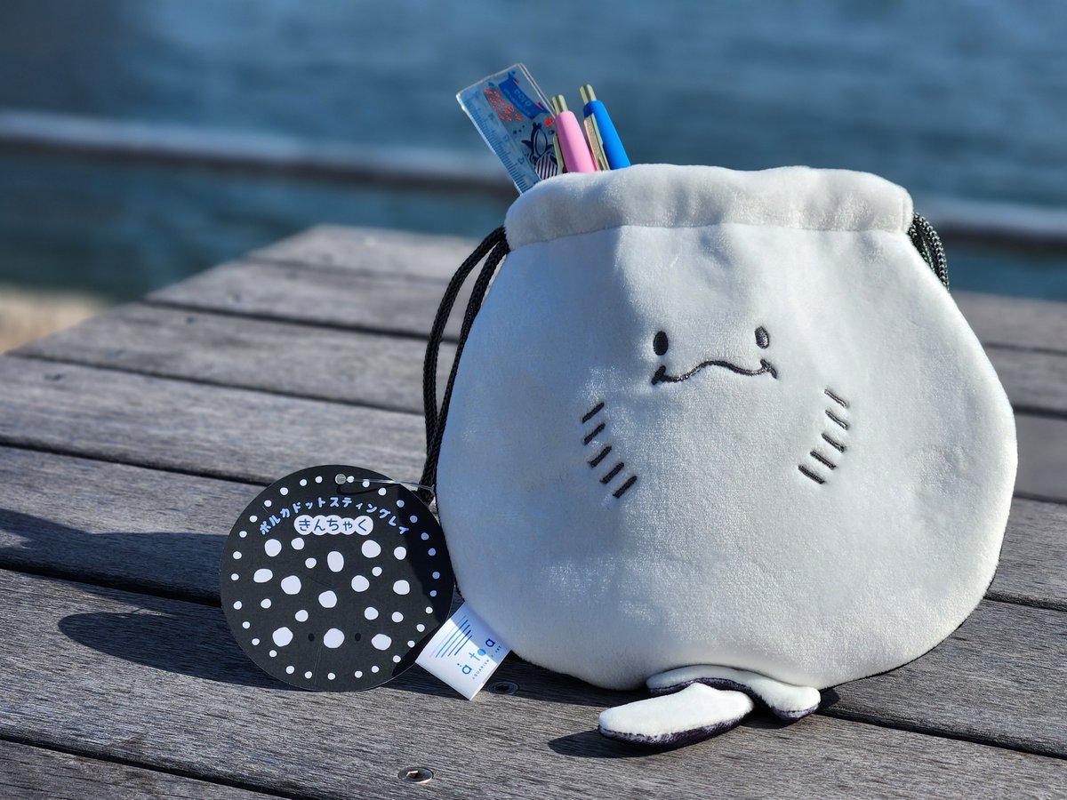 ポルカドットスティングレイ 巾着 | átoa MUSEUM SHOP アトア