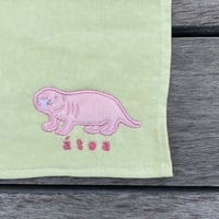 刺繍タオルハンカチ ポルカドットスティングレイ | átoa MUSEUM