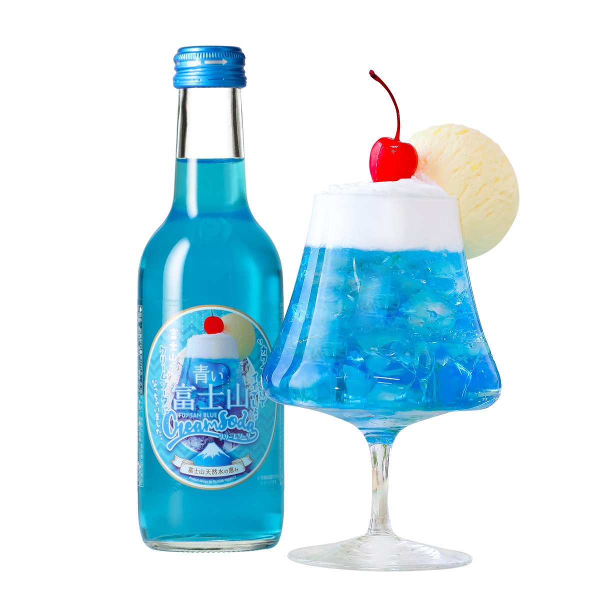 青い富士山クリームソーダ | 山梨のお土産夢問屋 ヤマフジ