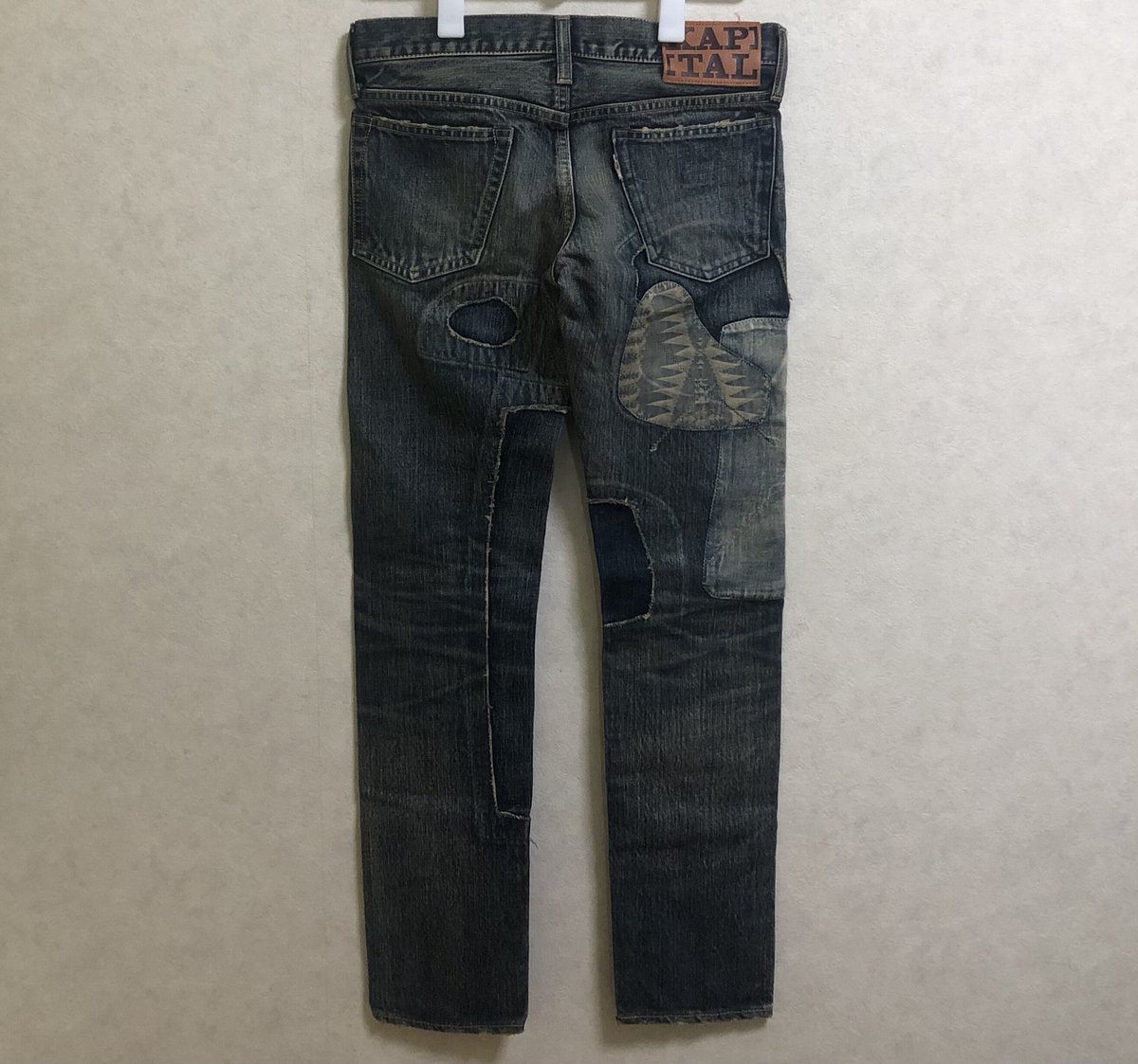 KAPITAL KOUNTRY パッチワーク デニム パンツ 28 キャピタル 