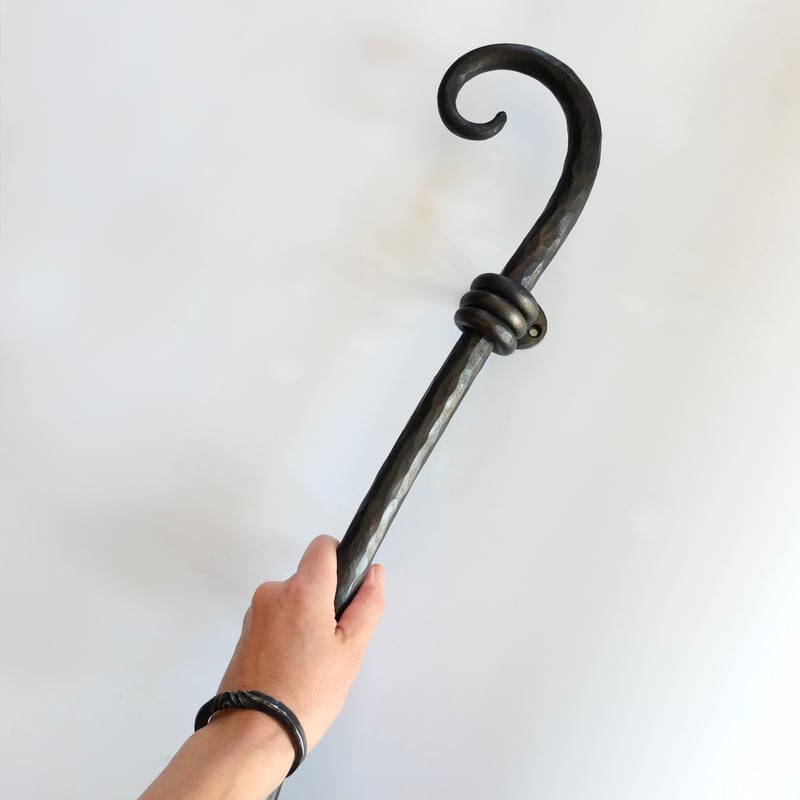 Scroll スクロール 22φ】ロートアイアン手すり［縦型］80cm｜無垢鉄