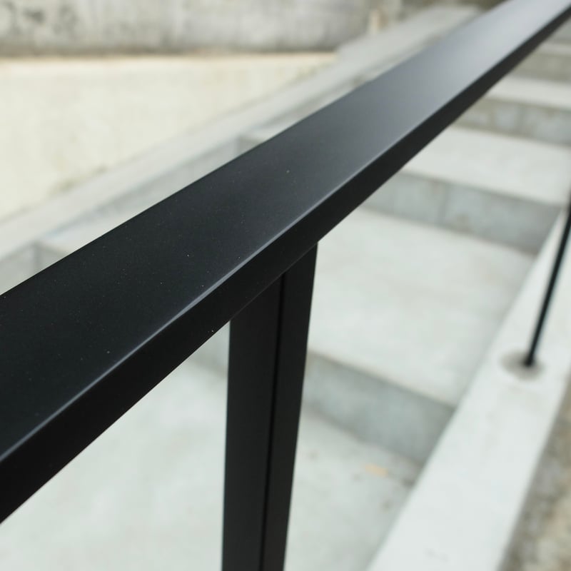 アイアン階段手すり Simple -black-】アイアン手すり｜玄関アプローチ