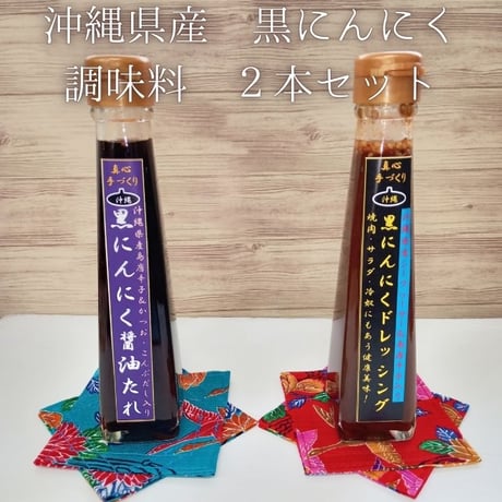 黒にんにく 調味料２本セット (たれ、ドレッシング) 120ml x 2本