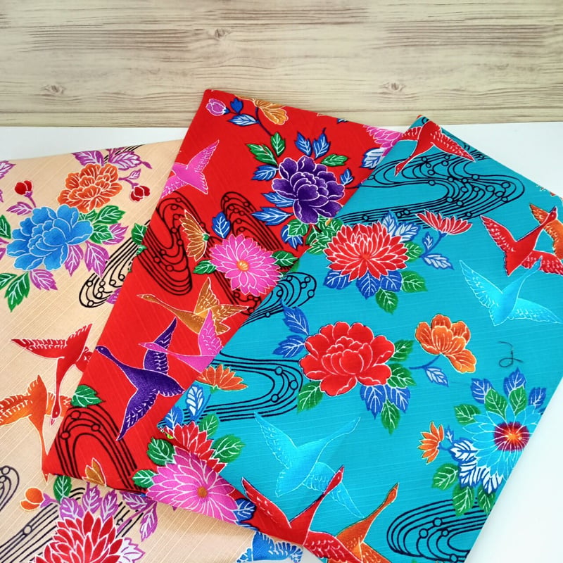 紅型 ティッシュカバー 赤色 | 沖縄黒にんにくのみやげ屋