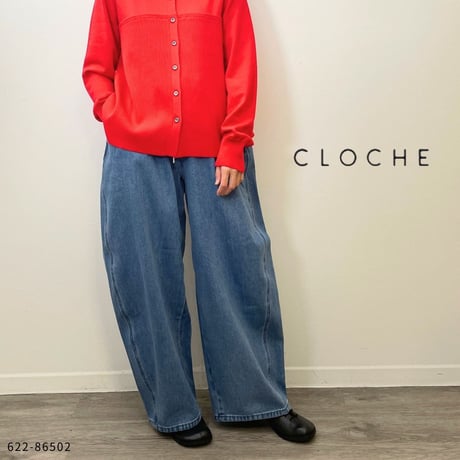 【CLOCHE】タックデニムパンツ/612-86502 622-86502