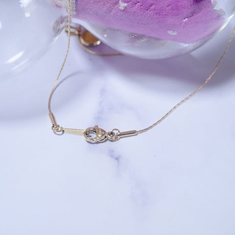 yellow jade plastics necklace