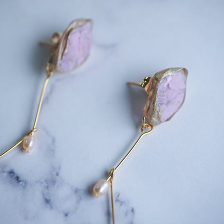 🪻Plastics clear Light-pink swing  Perl
