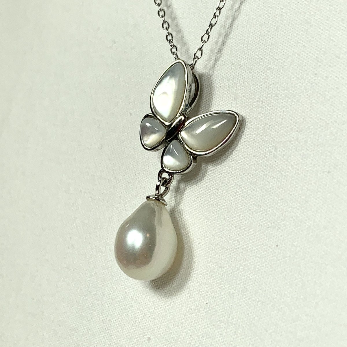 ♪412❤️ 淡水パールハートマスクチェーンマスクチャーム