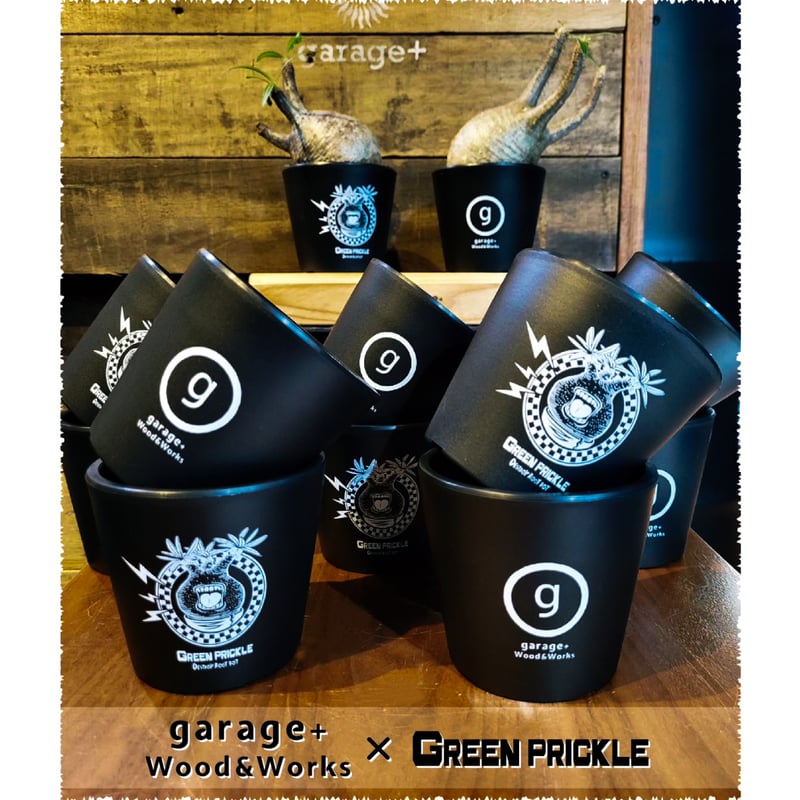 garage＋Wood&Works」✕「GREEN PRICKLE」2面プラ鉢 | ガレージ