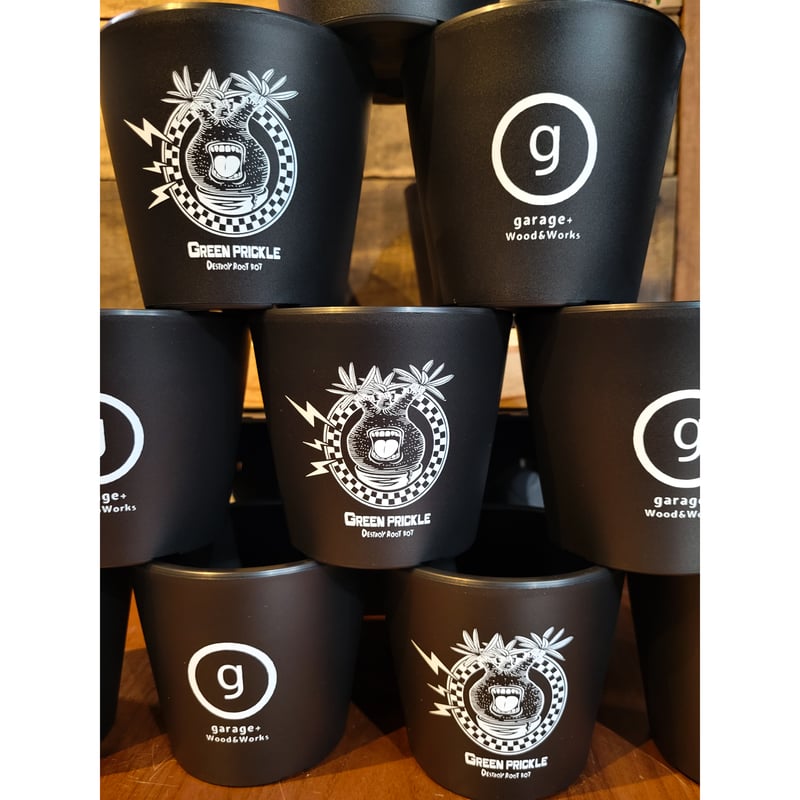 garage＋Wood&Works」✕「GREEN PRICKLE」2面プラ鉢 | ガレージ
