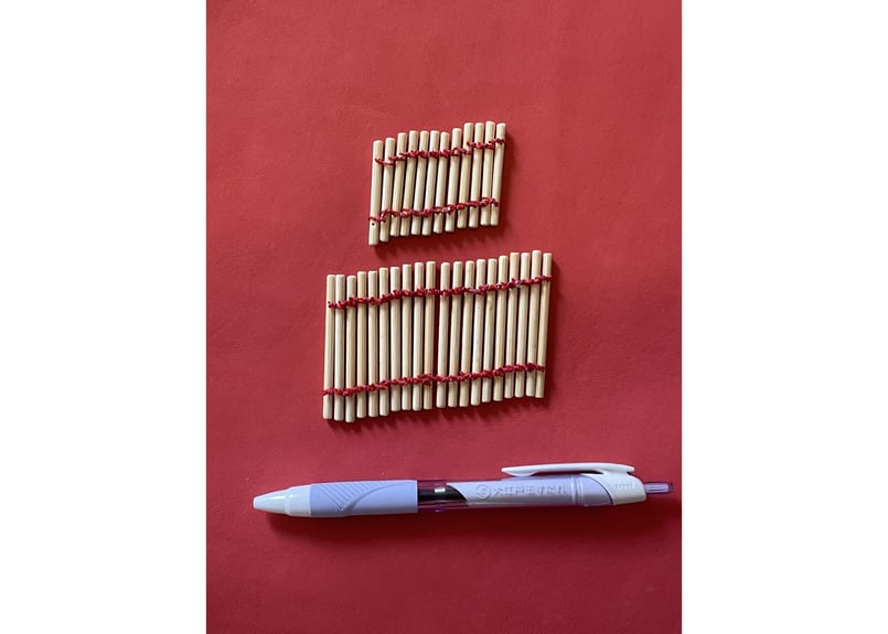 南京玉すだれ　映える赤　真竹　3セット 南京玉すだれ（小） 25cm×30本 | 東洋竹工 | 京ものさんぽ