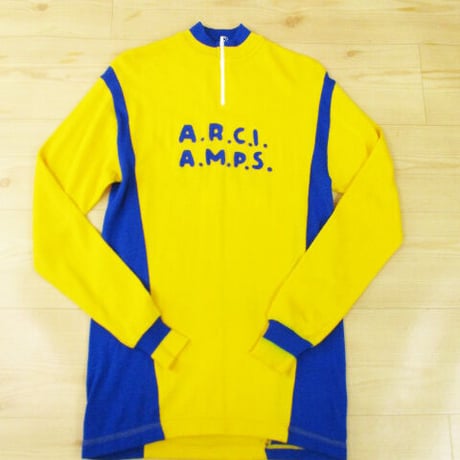 80’s “A.R.C.I.A.M.P.S.” wool cycle jersey long sleeve