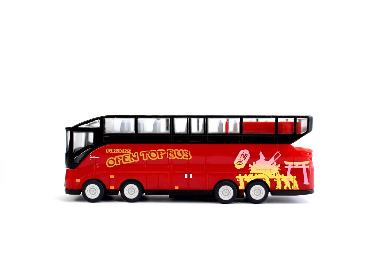 福岡オープントップバス プルバックカー 赤 | にしてつバス ONLINESTORE