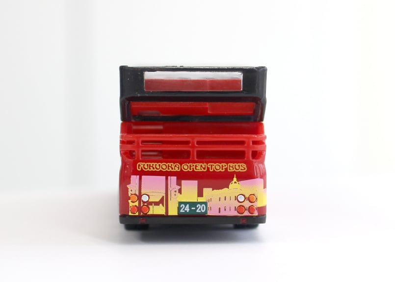 西鉄 二階建てバス＆方向幕ストラップ 西鉄バス おもちゃ
