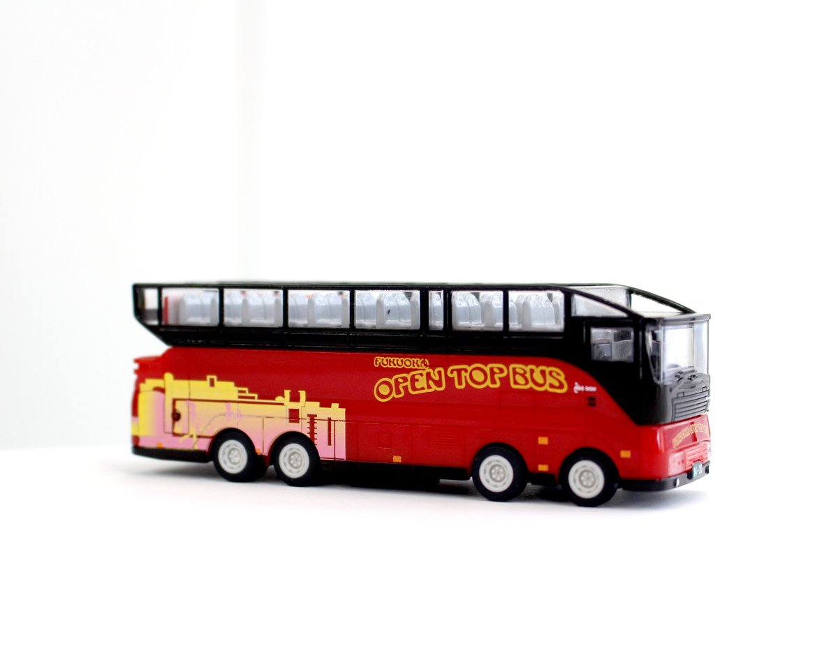 福岡オープントップバス プルバックカー 赤 | にしてつバス ONLINESTORE