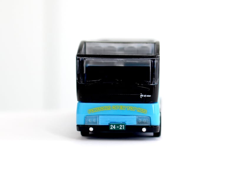 福岡オープントップバス プルバックカー 青 | にしてつバス ONLINESTORE