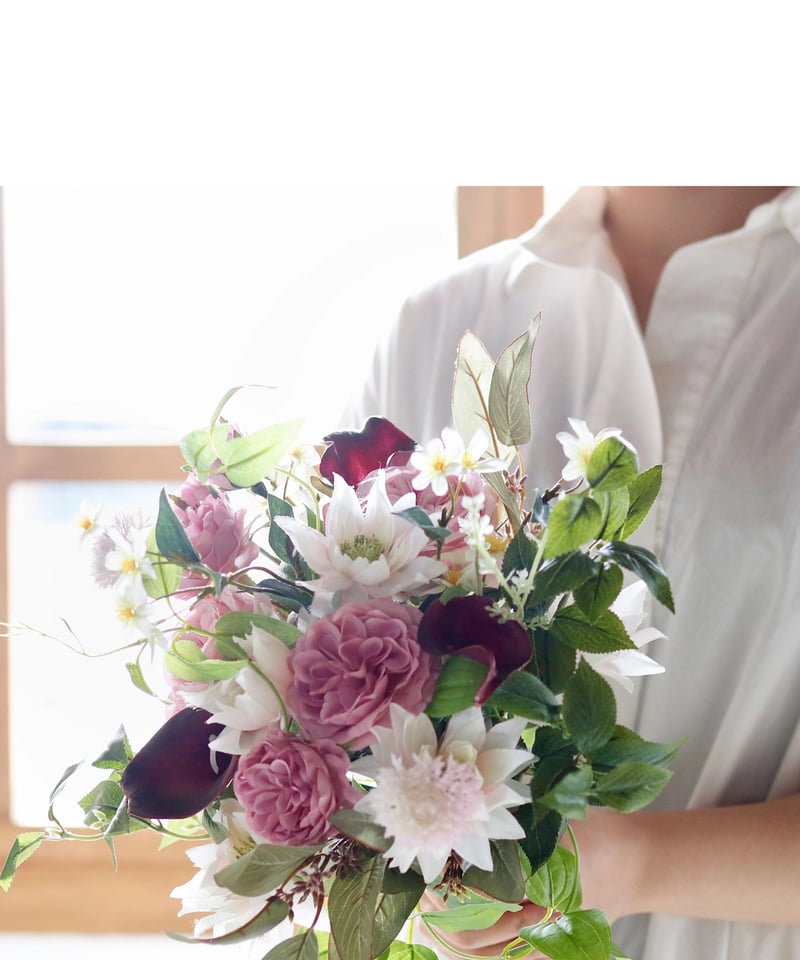 アーティフィシャルフラワーのブーケ〜classic pink〜 | Artificial Fl