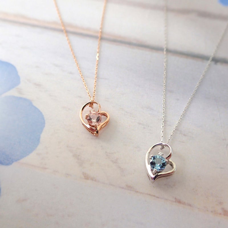 ●希少新品●GSTV●　k14マグノリアモルガナイト＆ダイヤ＋k18ネックレス ○希少新品○GSTV○k14マグノリアモルガナイト＆ダイヤ＋k18ネックレス