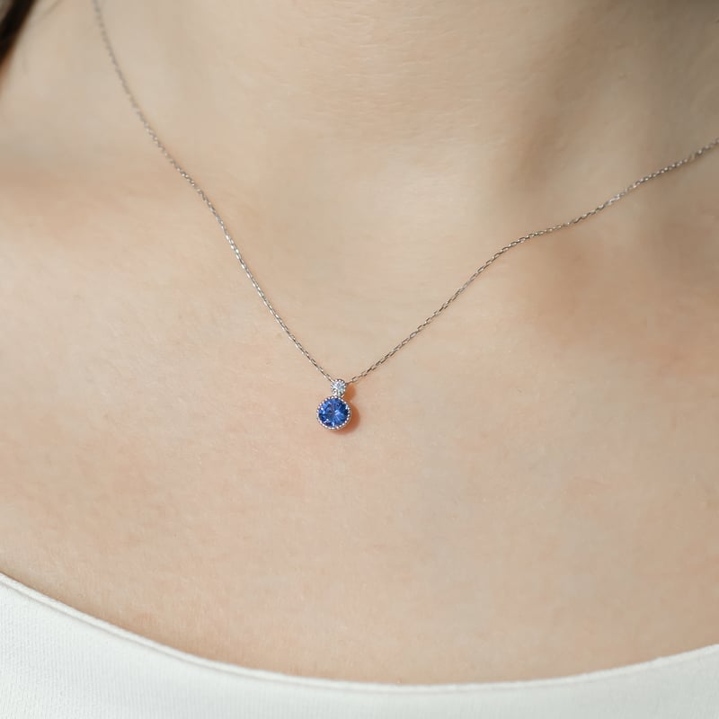 ポンテヴェキオ18KPG大人可愛い苺ネックレス ルビー・サファイヤ