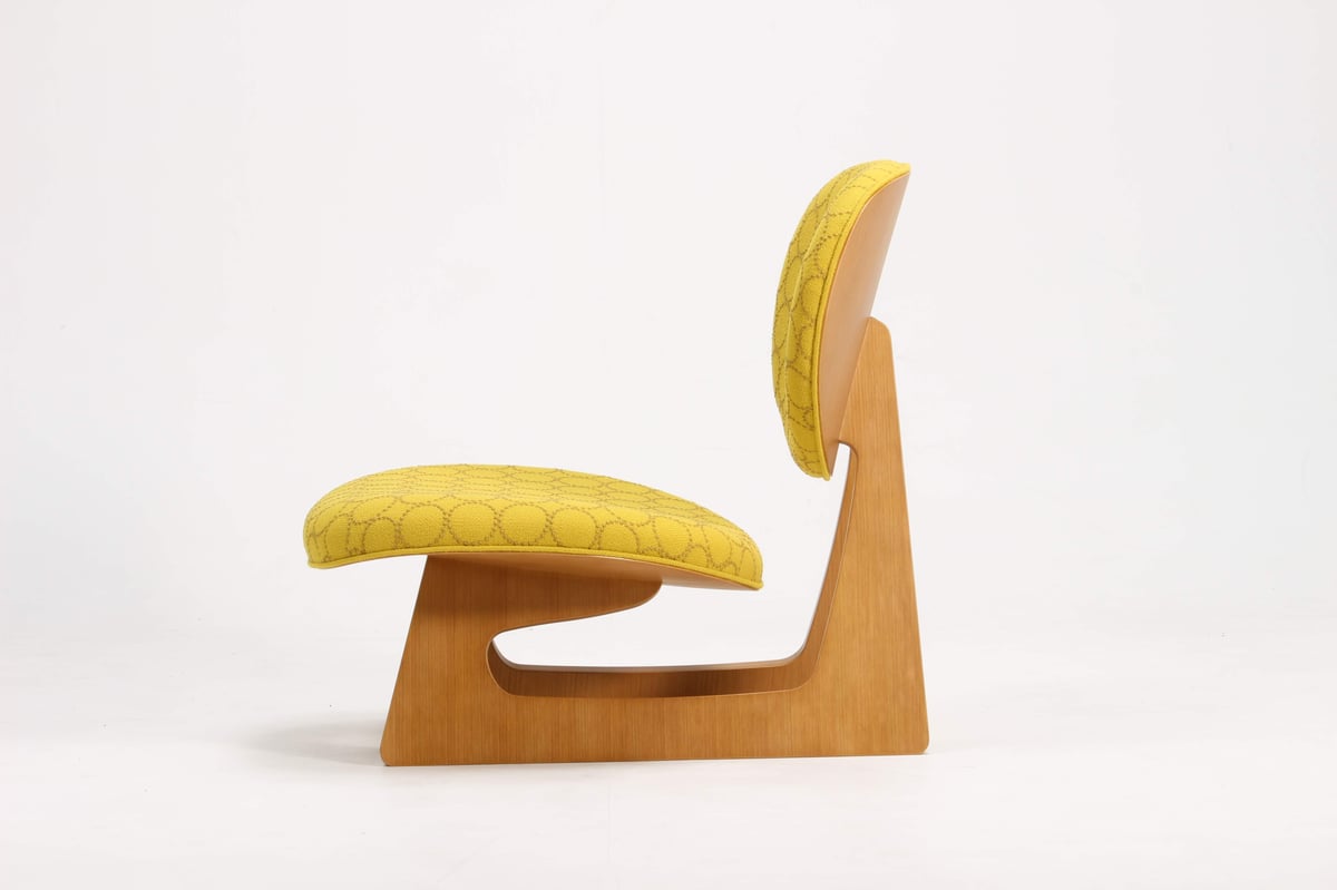 天童木工 低座イス タンバリンハリンダル仕様 (天童木工公認 別注張地