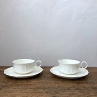 C&S　古い白磁のカップ＆ソーサー