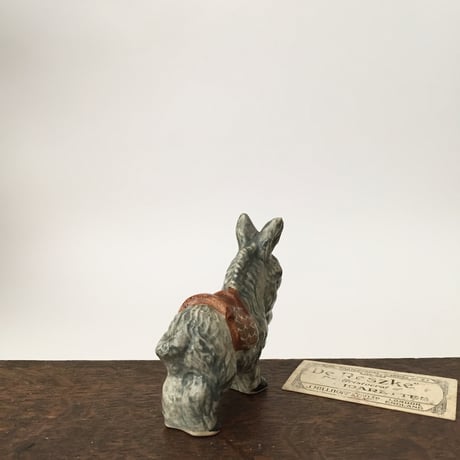 donkey figure / アンティーク陶器のロバの置きもの