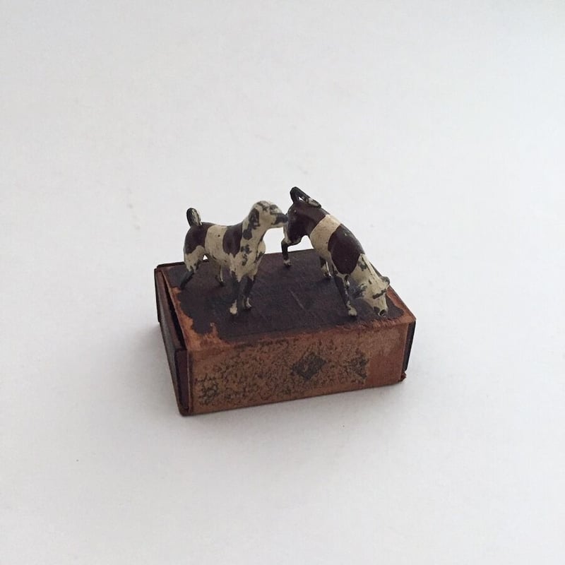 dog lead figure 鉄の犬ドッグのフィギュア 動物フィギュリン | cocon