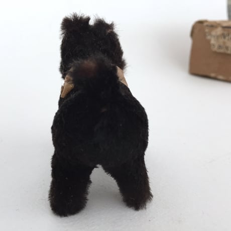 stuff dog / アンティーク犬のぬいぐるみ リアルレザーのドッグ