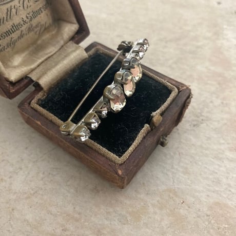brooch / アンティークラインストーンブローチ