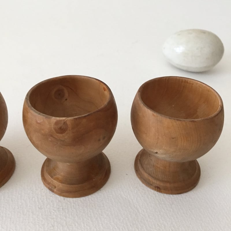 wooden egg cup / アンティークウッドエッグスタンド | cocon