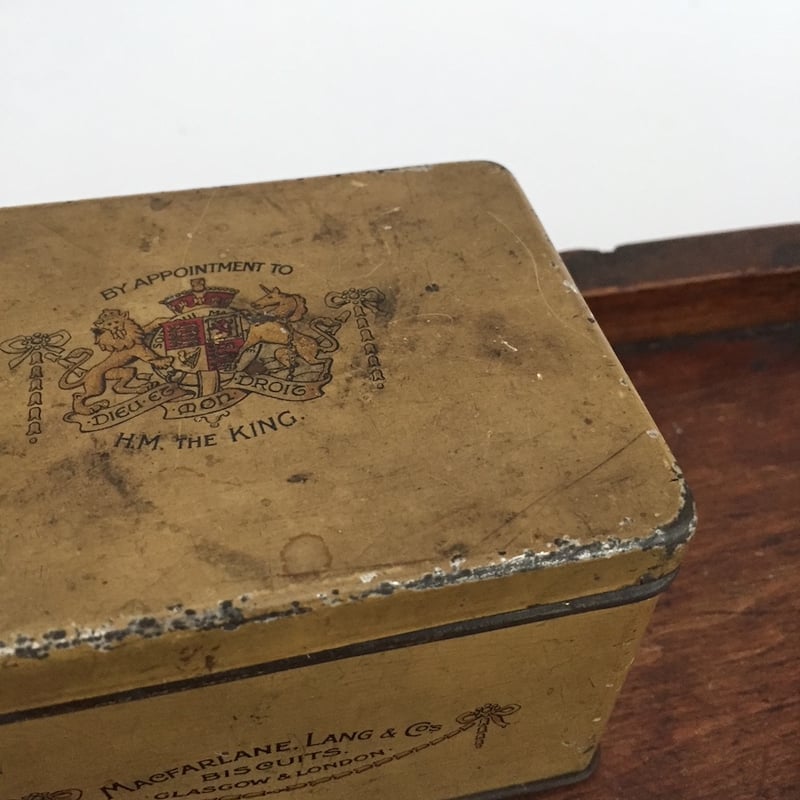 biscuit tin / アンティークビスケットティン イギリスのお菓子箱 | cocon