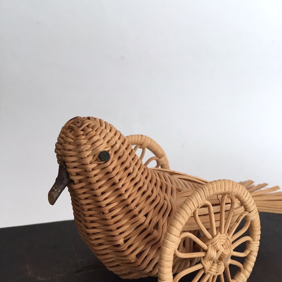 昭和の郷土玩具 はと車 S 民芸品 アケビ | cocon