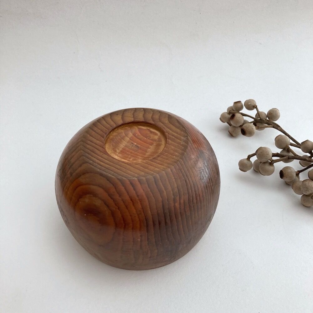 wooden bowl ヴィンテージウッドのボウル チーク材 北欧 | cocon