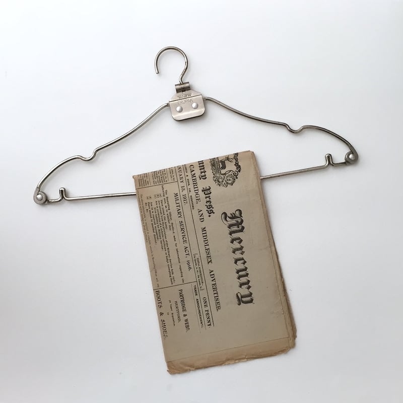 レア　ヴィンテージ　インダストリアル　ワイヤー　クリップ　ハンガー　７本　セット hanger / アンティークワイヤーハンガー インダストリアル