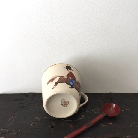 mug / アンティーク猫と馬柄マグカップ