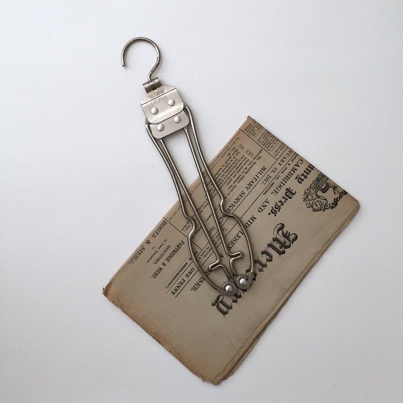 レアヴィンテージインダストリアルワイヤークリップハンガー7本セット