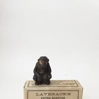 monkey lead figure / 鉄鉛の猿フィギュリン