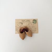mini wooden shoes / アンティークミニ木靴