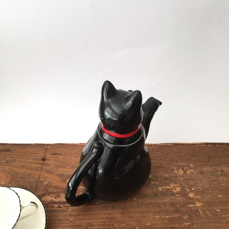 black cat pot / アンティーク黒猫ポット | cocon