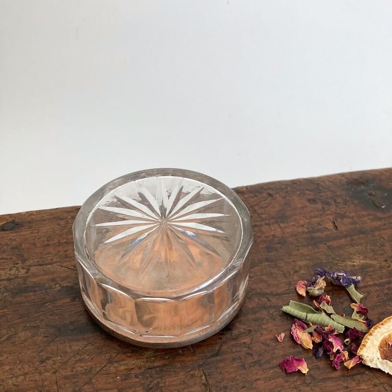 glass jar / アンティークトリンケットボックス シルバー イギリス | cocon