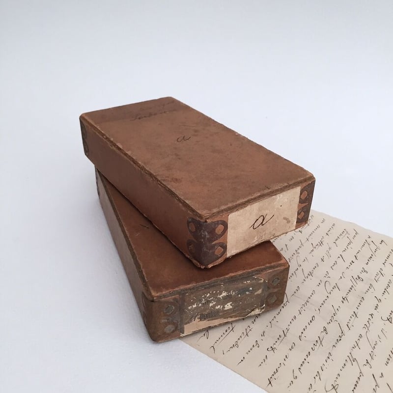 paper box 古い紙箱 アンティークペーパーボックス | cocon