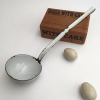 enamel ladle / アンティークエナメルレードル