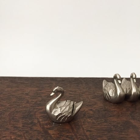 swan card stand / アンティーク白鳥のカードスタンド