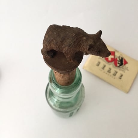 wooden bear / アンティーク木彫りのくま スイスベルン
